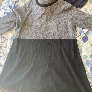 Talbots Black and Gray sweater dress
